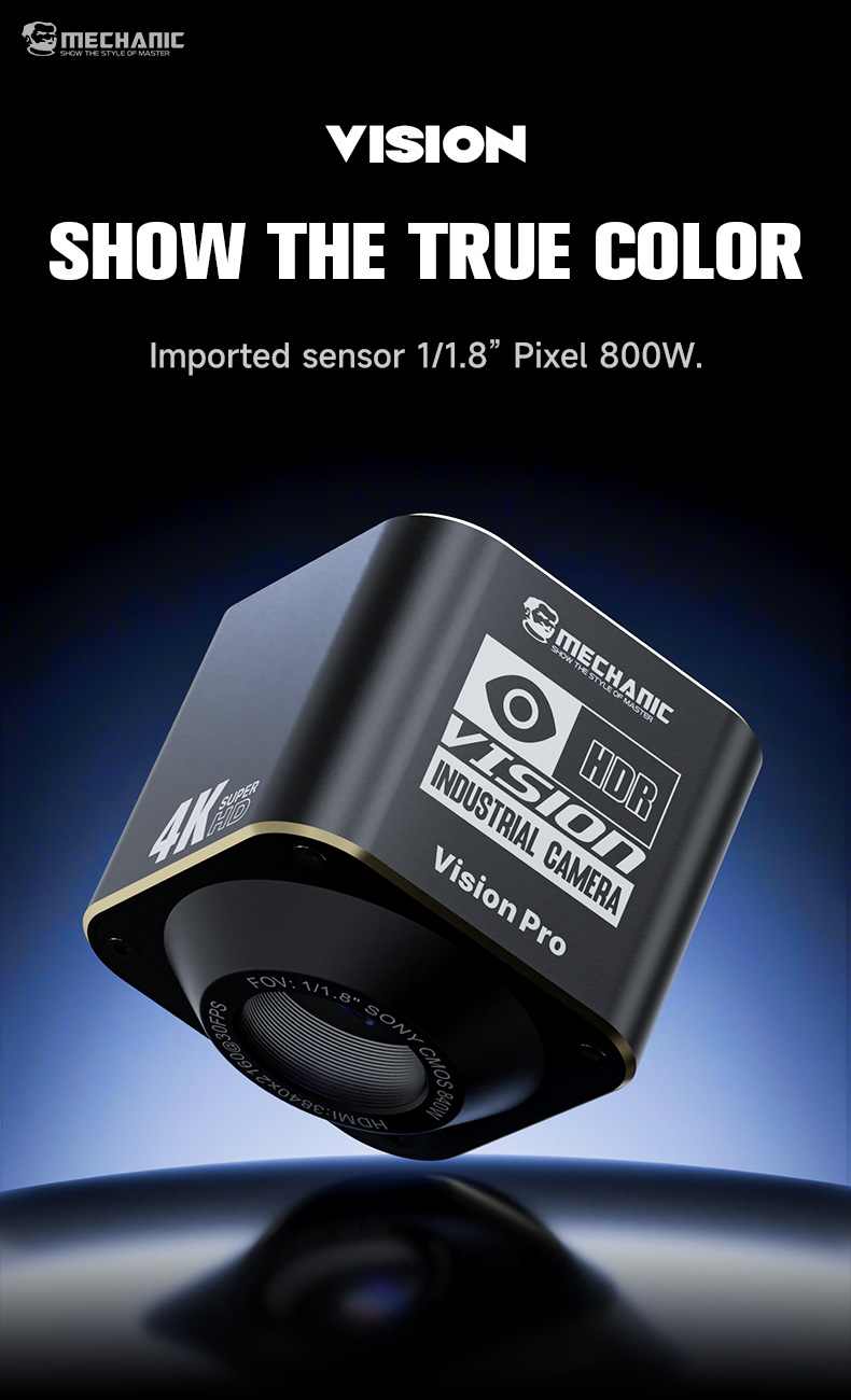 4K Microscope Camera Sony Sensor - Mechanic Vision Pro IMX678 소니 센서