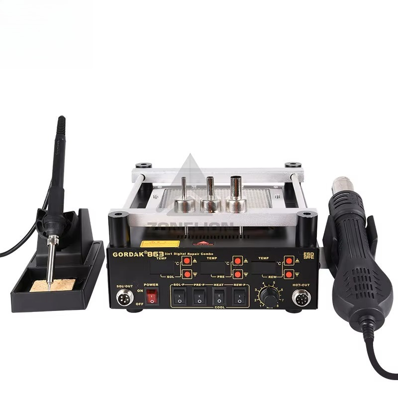 Infrared Bga Rework Station - 3 in 1 디지털 열풍기 BGA