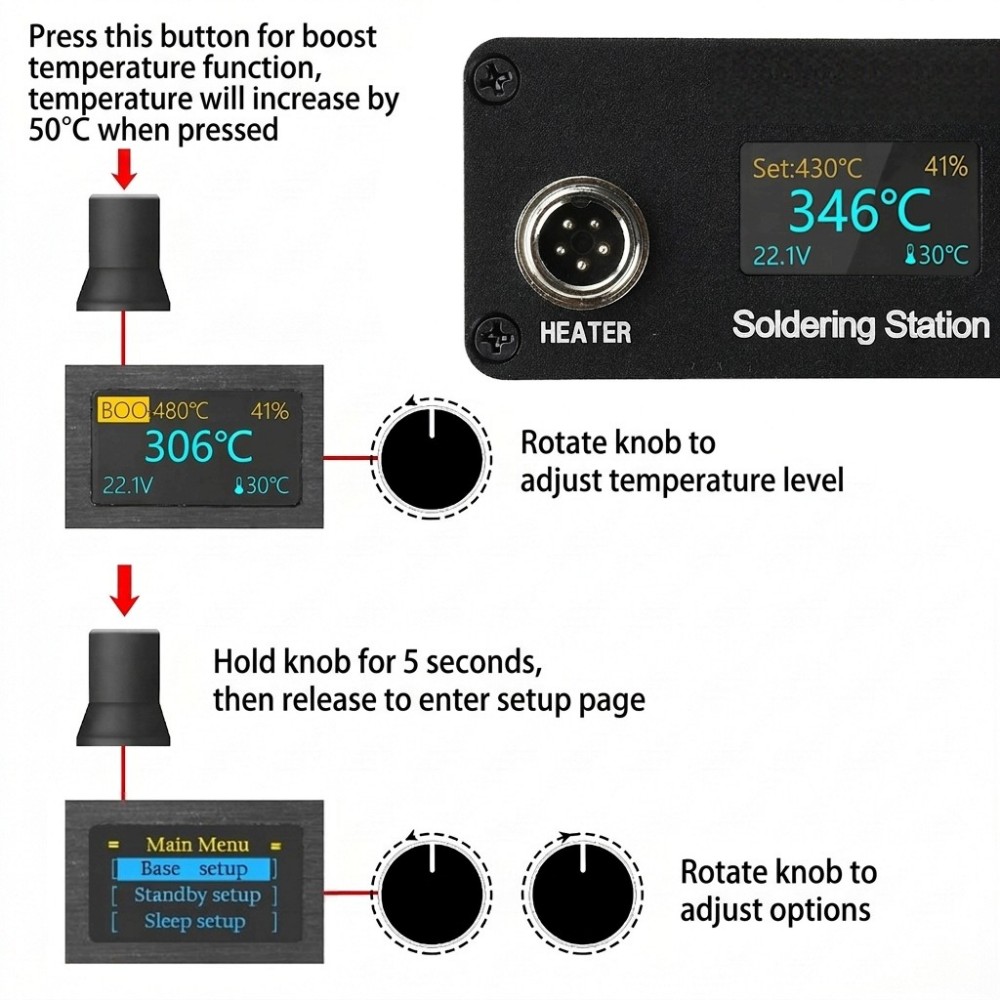 T12 납땜 스테이션, AC100-240V, OLED  - T12 Soldering Station Oled 리뷰 및 가격