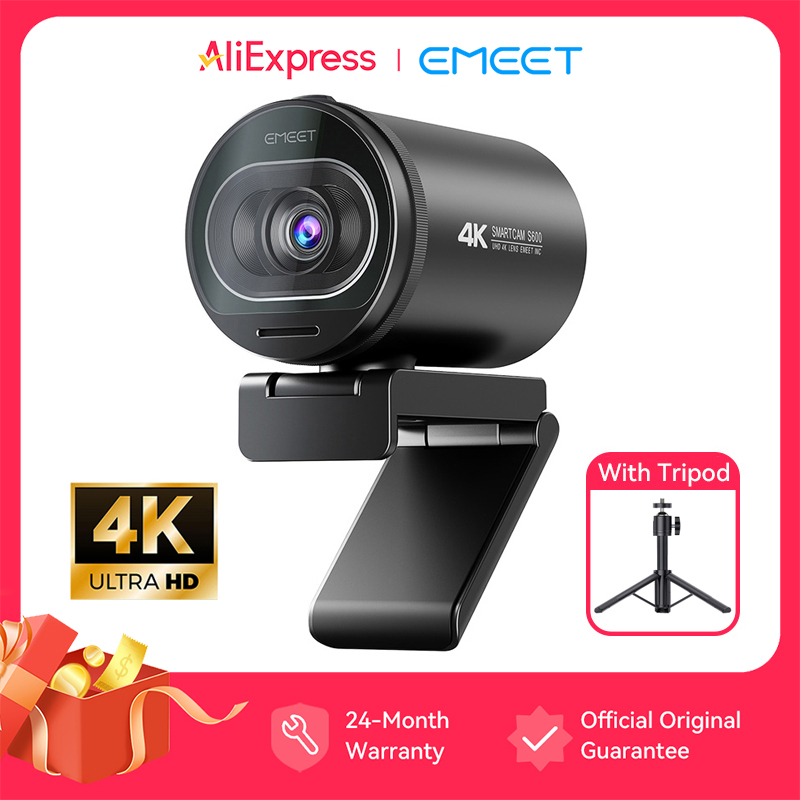 4K 웹캠 EMEET S600 SmartCam 삼각대  - 4K Microscope Camera Sony Sensor 리뷰 및 가격